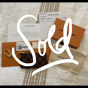 🚫SOLD! 💯Authentic Louis Vuitton DE Key Pouch